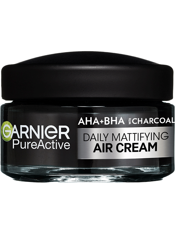 Pure Active AHA + BHA ľahký denný zmatňujúci krém 3v1 s aktívnym uhlím